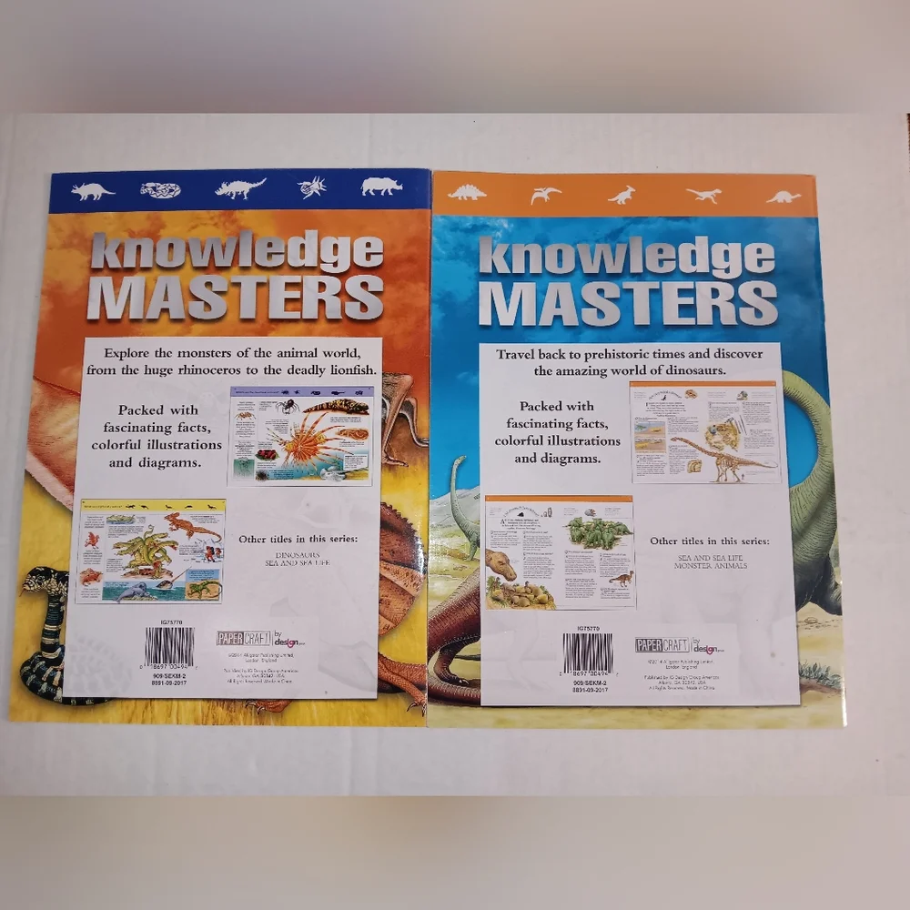 Knowledge Masters Book Set Monster Animals Dinosaurs